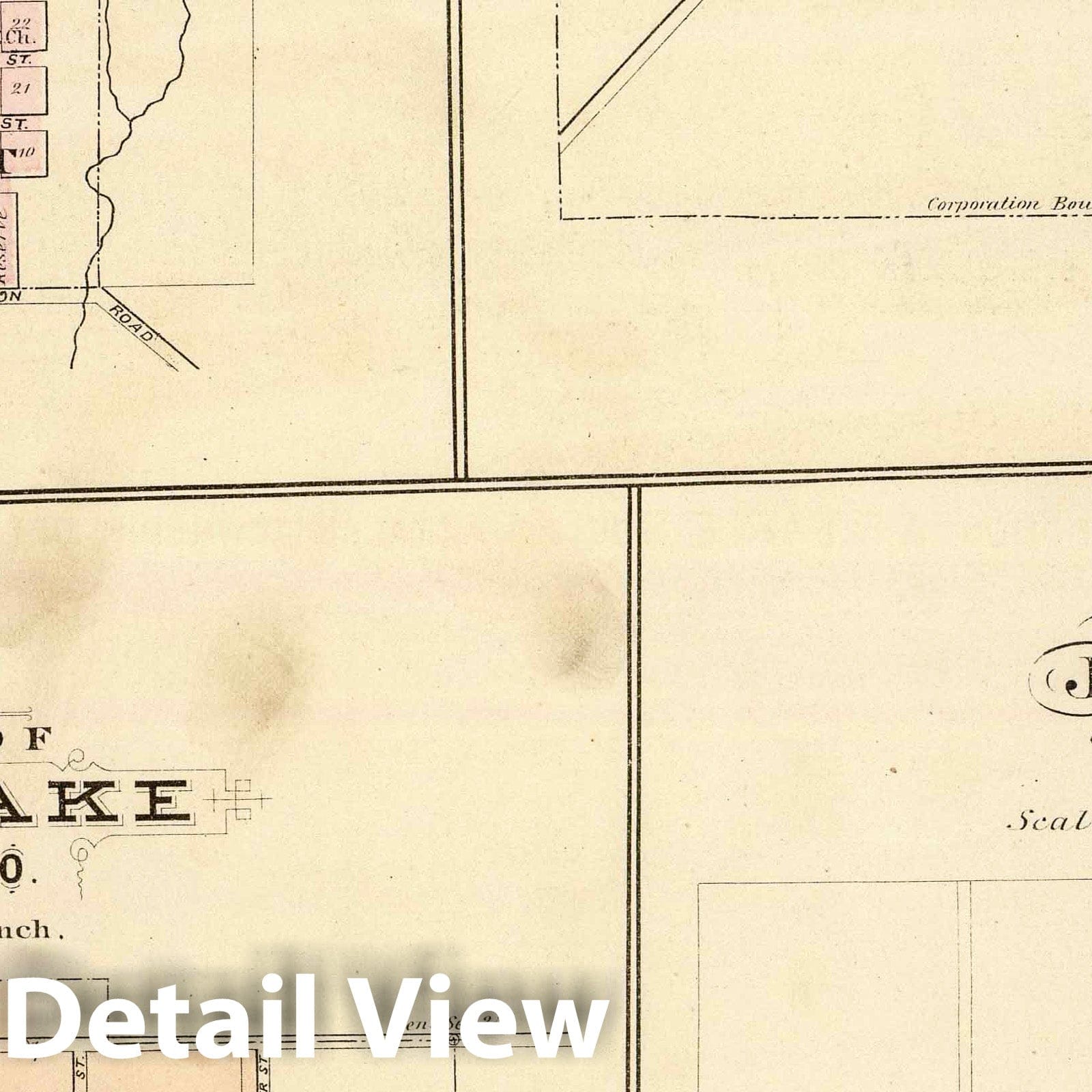 Tomah, Mauston, Fox Lake and Juneau, Wisconsin - 1878 Historical Atlas Map