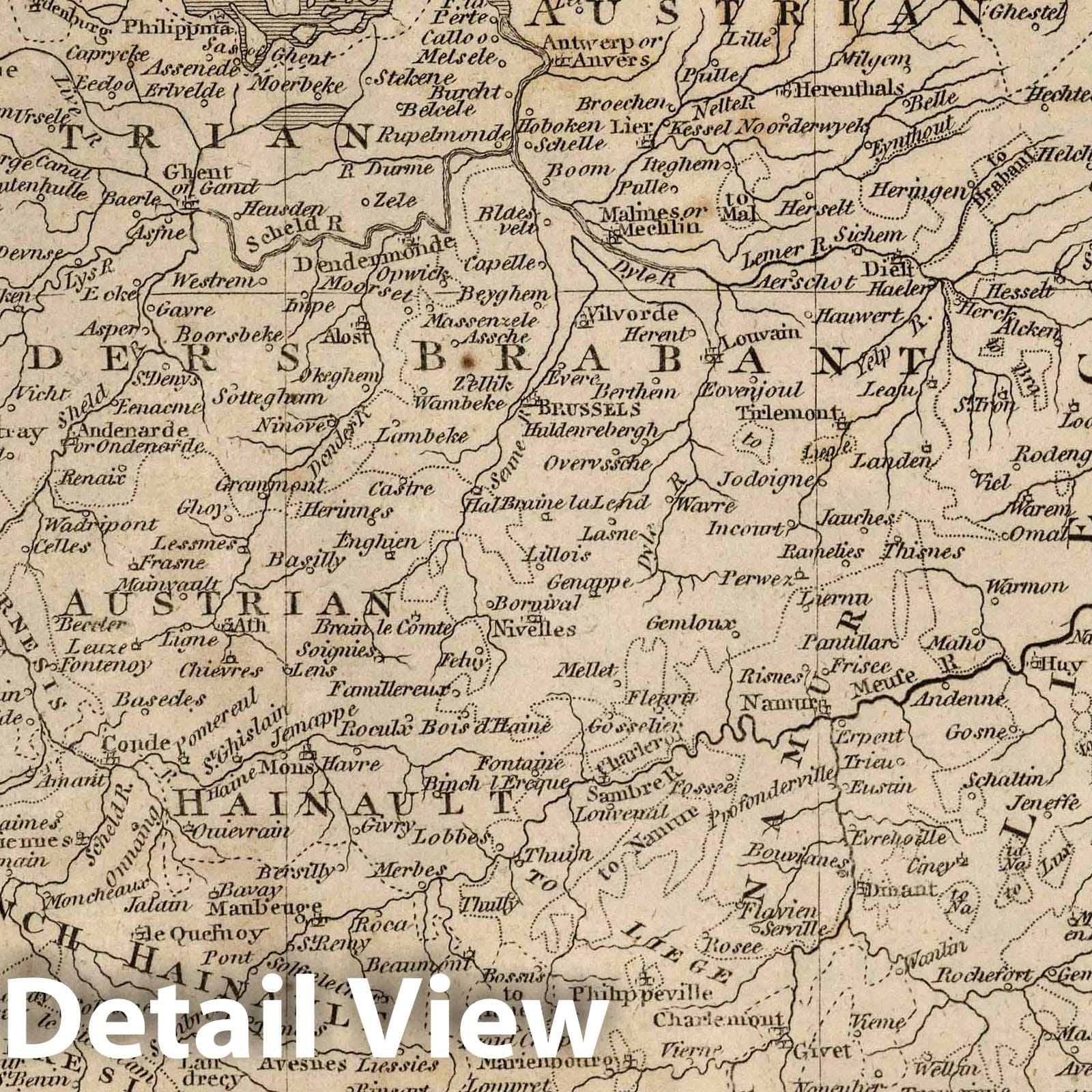 Netherlands, 1816 - Historical Map Print from Carey Warner Atlas