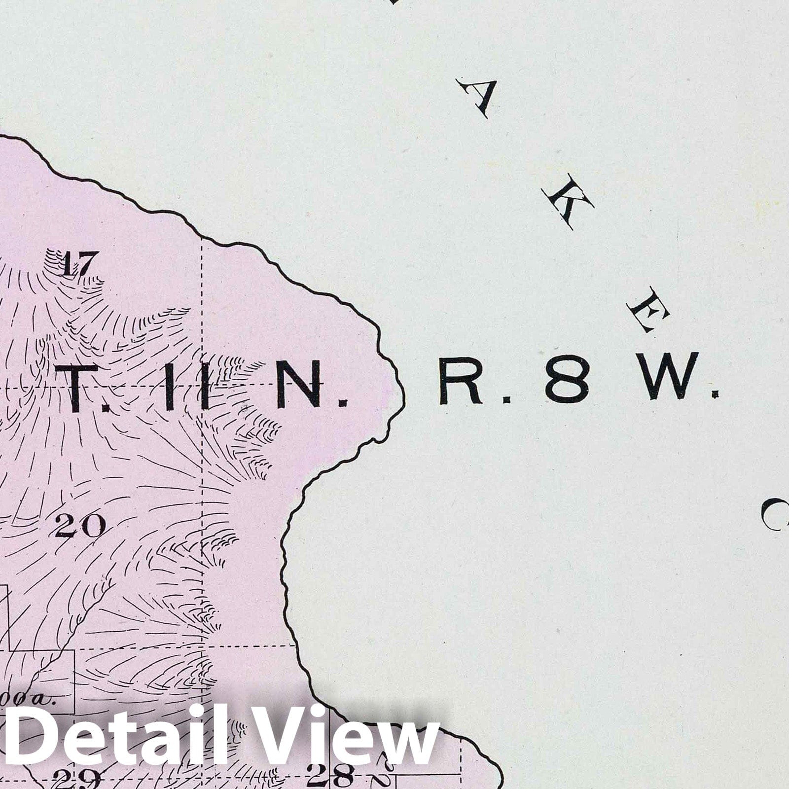 Sonoma County, California - Township 11 N, Range 8 W, 1898 - Historical Map Print