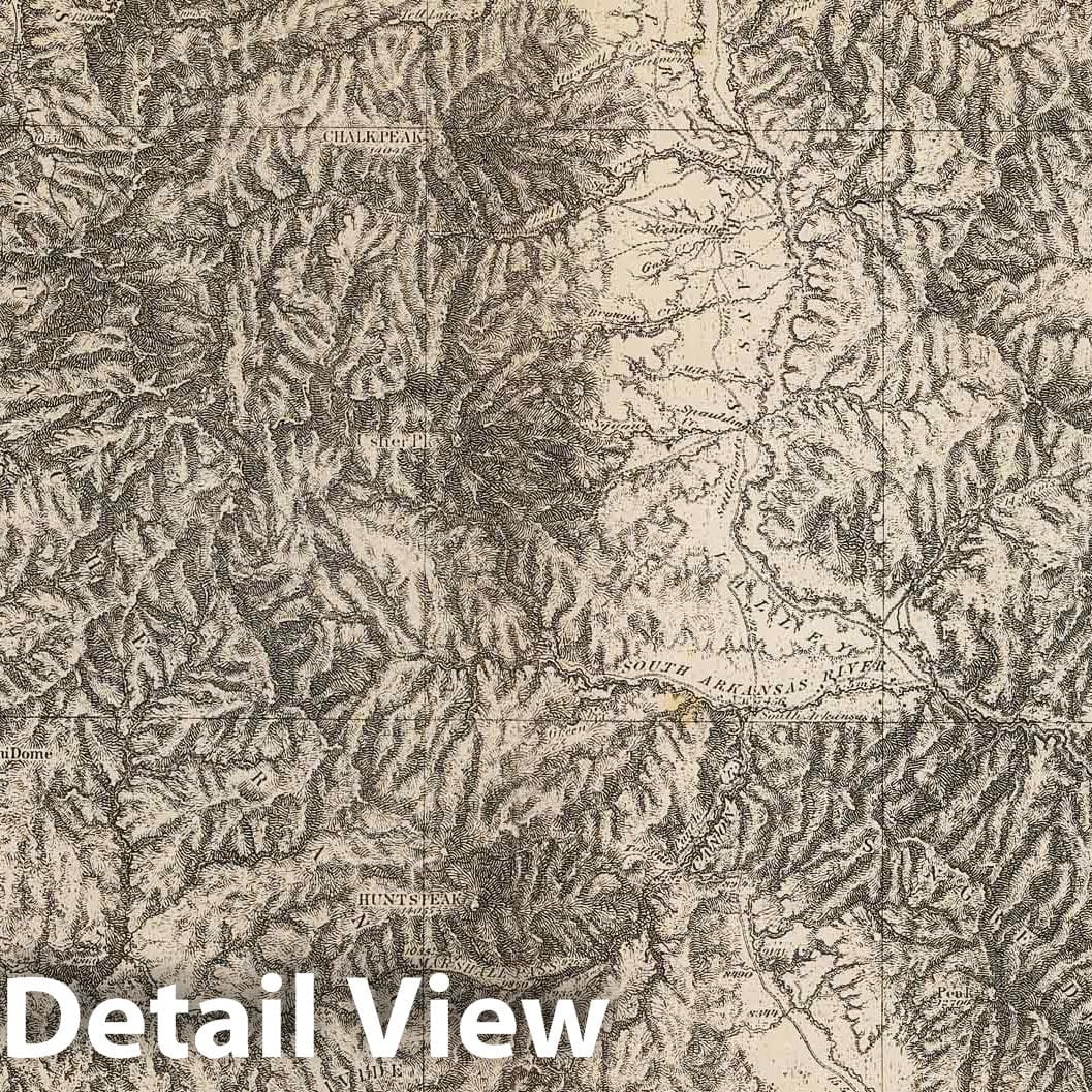 Wheeler Survey: Colorado River, Arizona, Nevada, California - Geologic Map, 1875