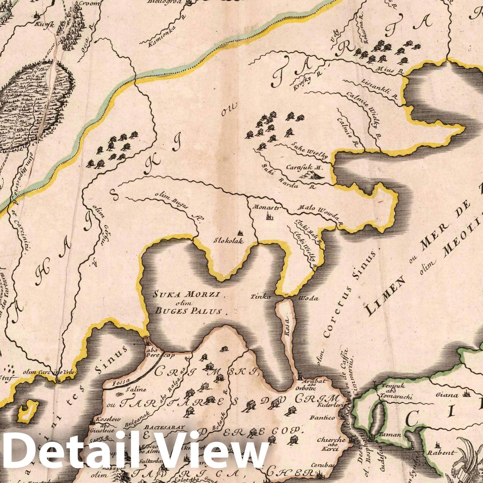Tartarie Europeenne (European Tartary), 1704 - Historical Map Reproduction