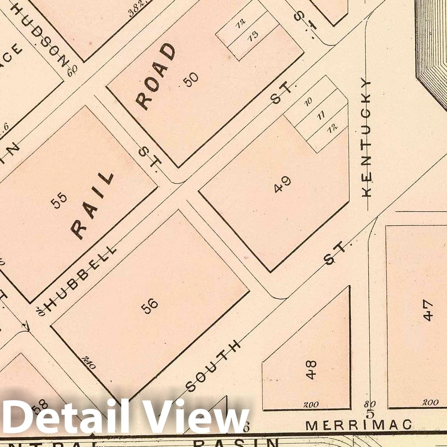 San Francisco, California - Plat No. 26-27, 1876 - Historical City Plan Map Print
