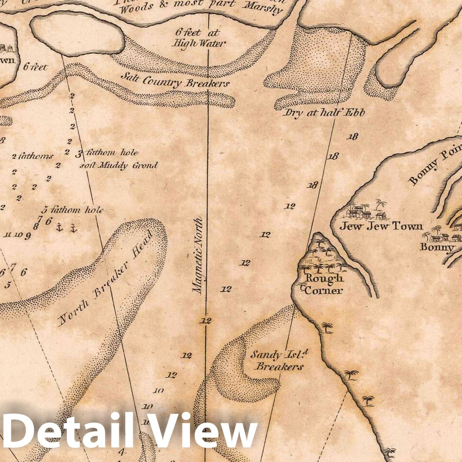Calabar and Bonny Rivers, West Africa - Nautical Chart, 1803