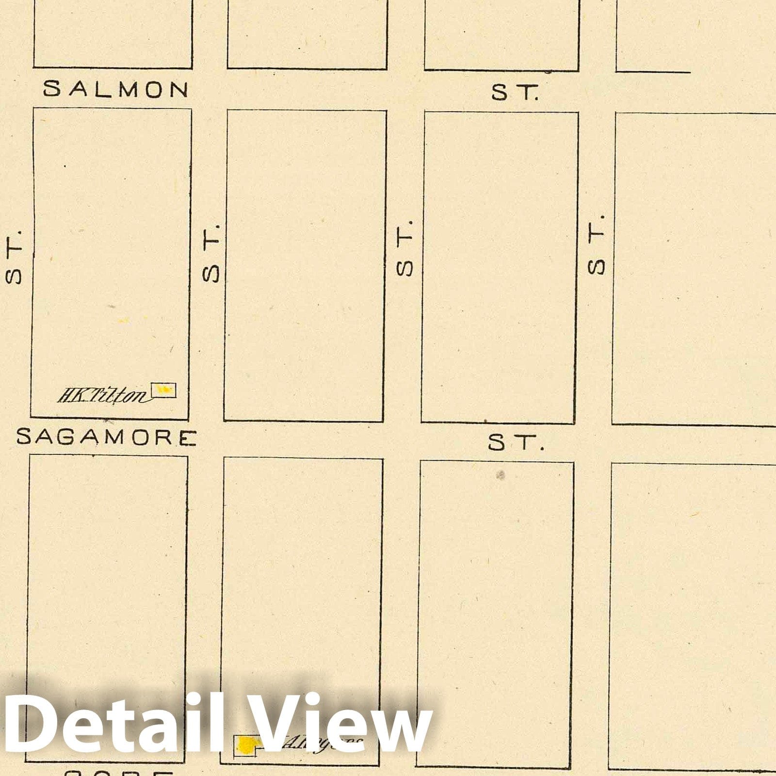 Manchester, New Hampshire Ward 1 - Railroad Map, 1892