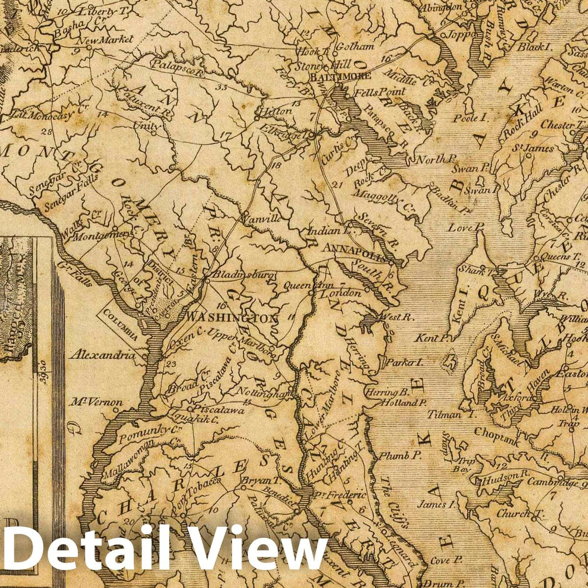Maryland, 1812 - Historical Map Print