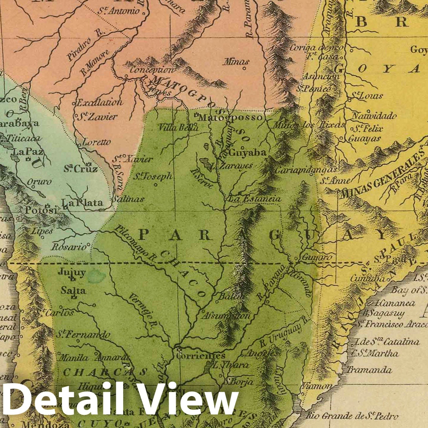 South America, 1816 - Historical Map Print