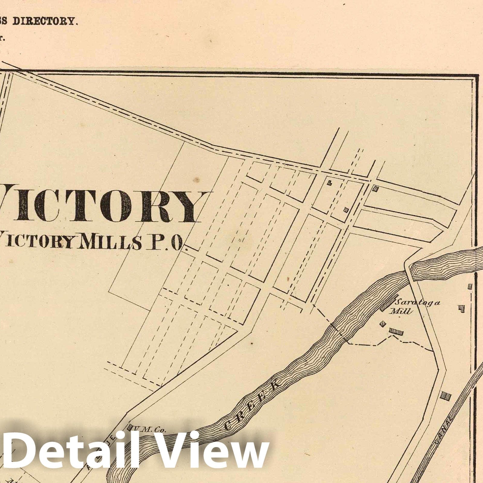 Grangerville, Charlton, Victory, Rexford, Saratoga County, New York - Property Map, 1866