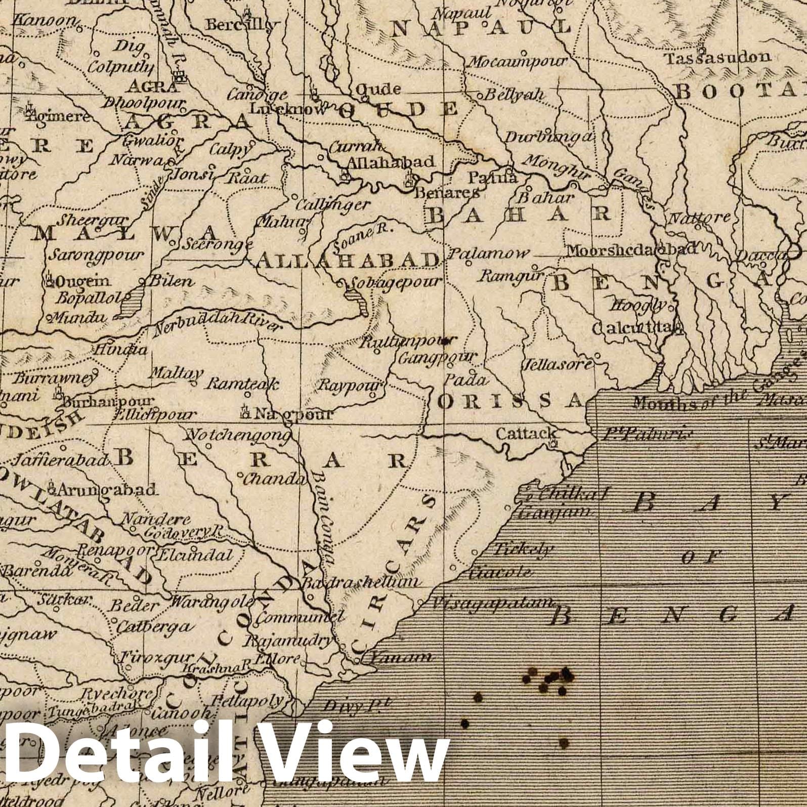 India, 1816 - Historical Map Print