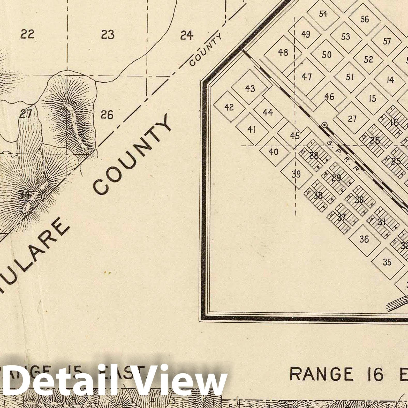Berenda, Fresno County, California - Survey Map, 1891