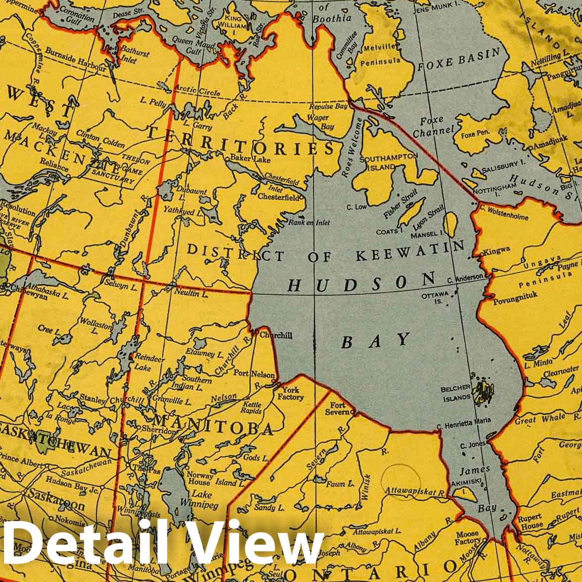 World War II: Canada - Military Map, 1943 - Historical Map Reproduction