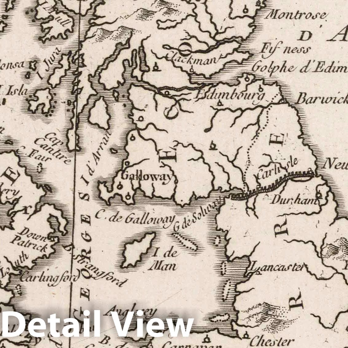 British Isles - Nautical Chart, 1764 - Historical Map Print
