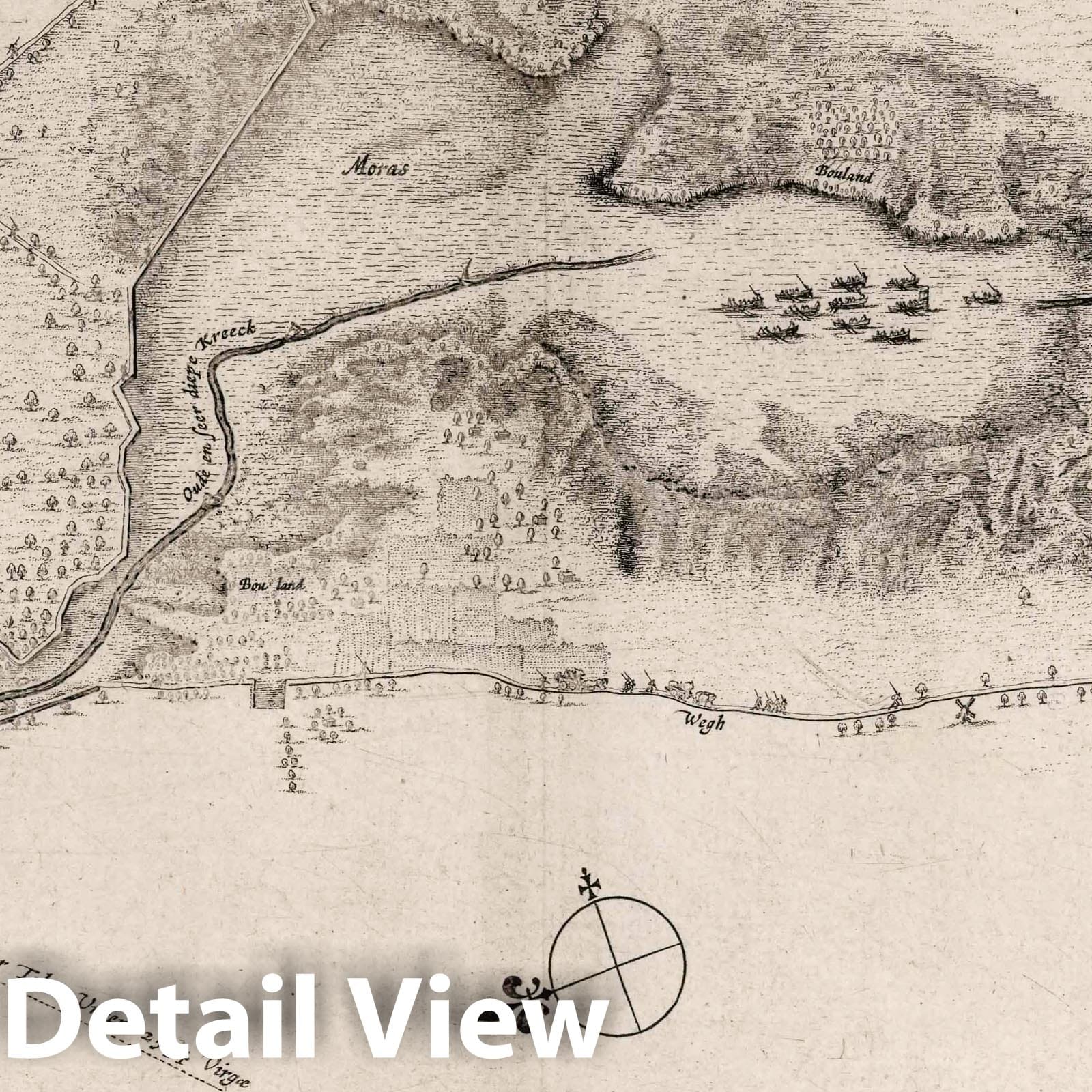 Tabula Bergarum ad Zomam Stenbergae, 1630 - Historical Map Print