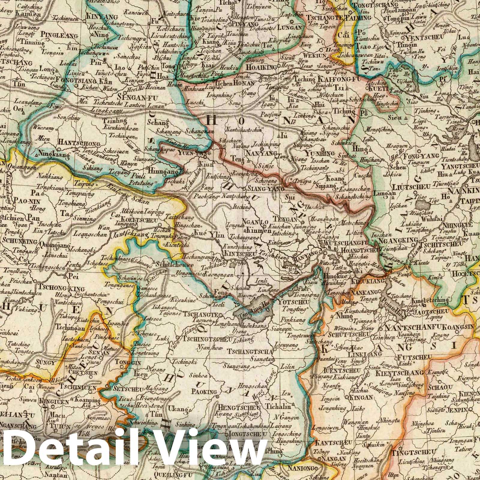China 1817 Historical Map Print
