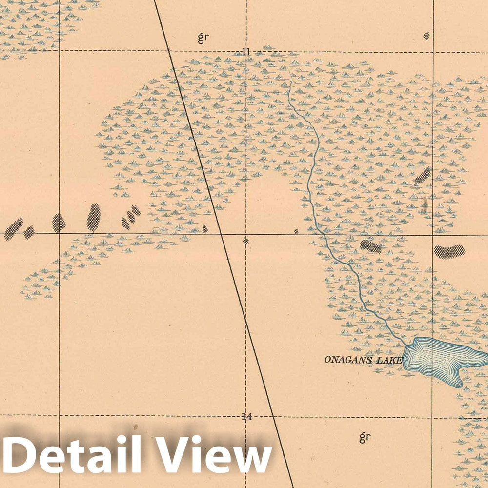 Historic Map : Geologic Atlas - 1896 Detailed Geology Sheet IX - Vintage Wall Art