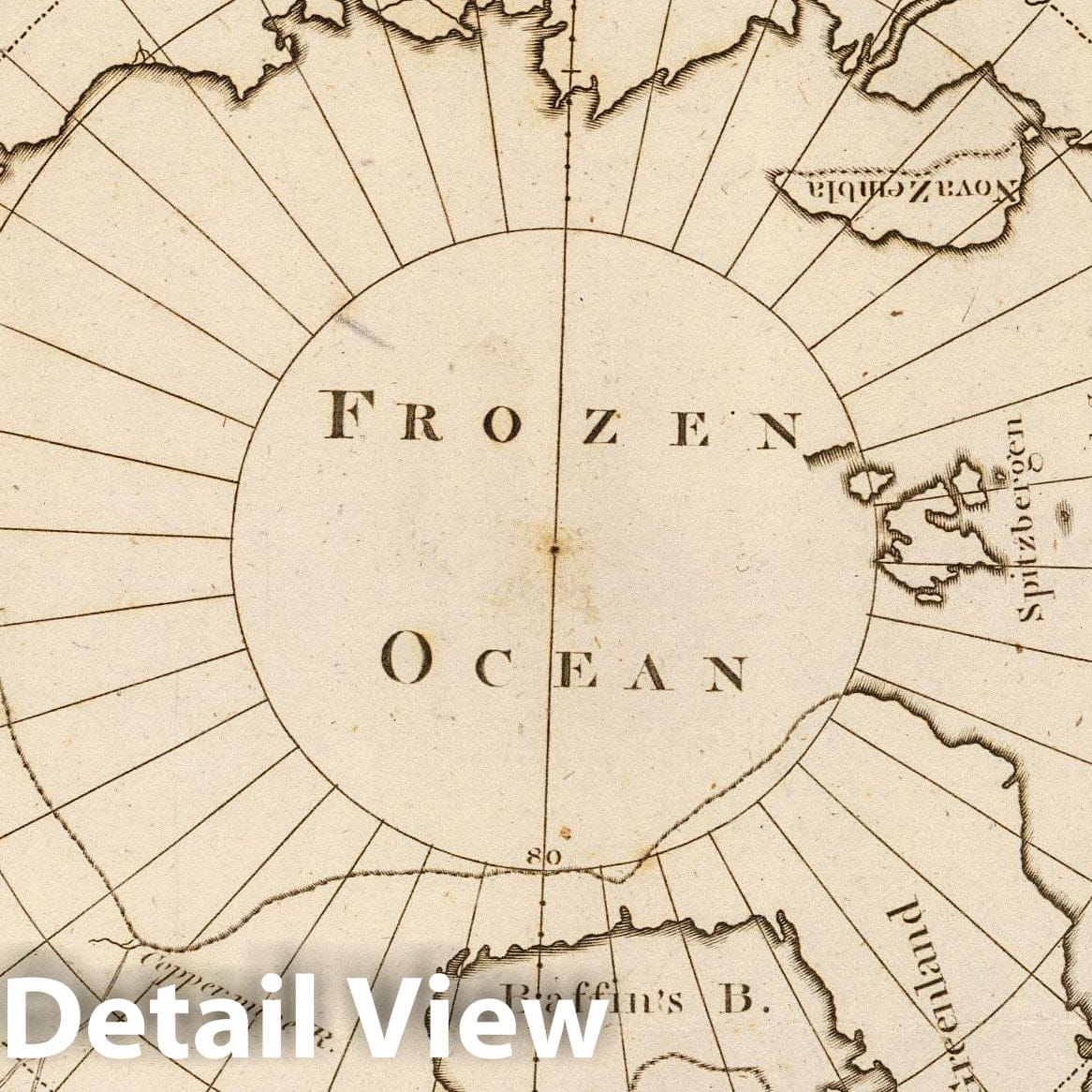 Arctic Region to 50th Degree North Latitude, 1811 - Historical Map Print