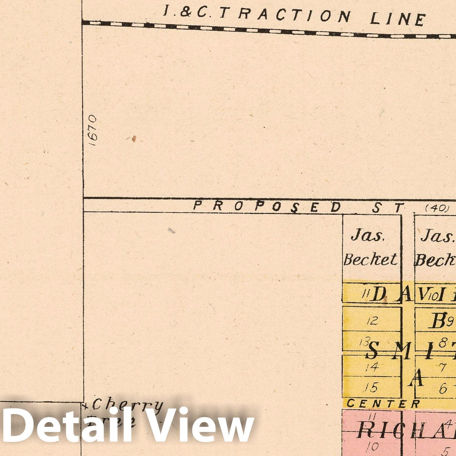 Glenwood, Rush County, Indiana - Property Map, 1908