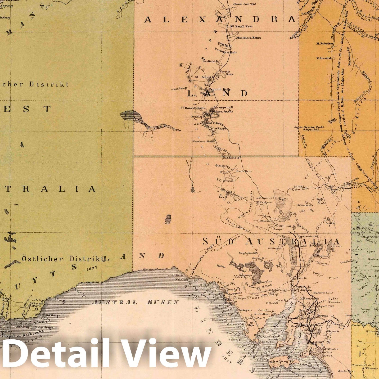 Australia 1886 Historical Map Print
