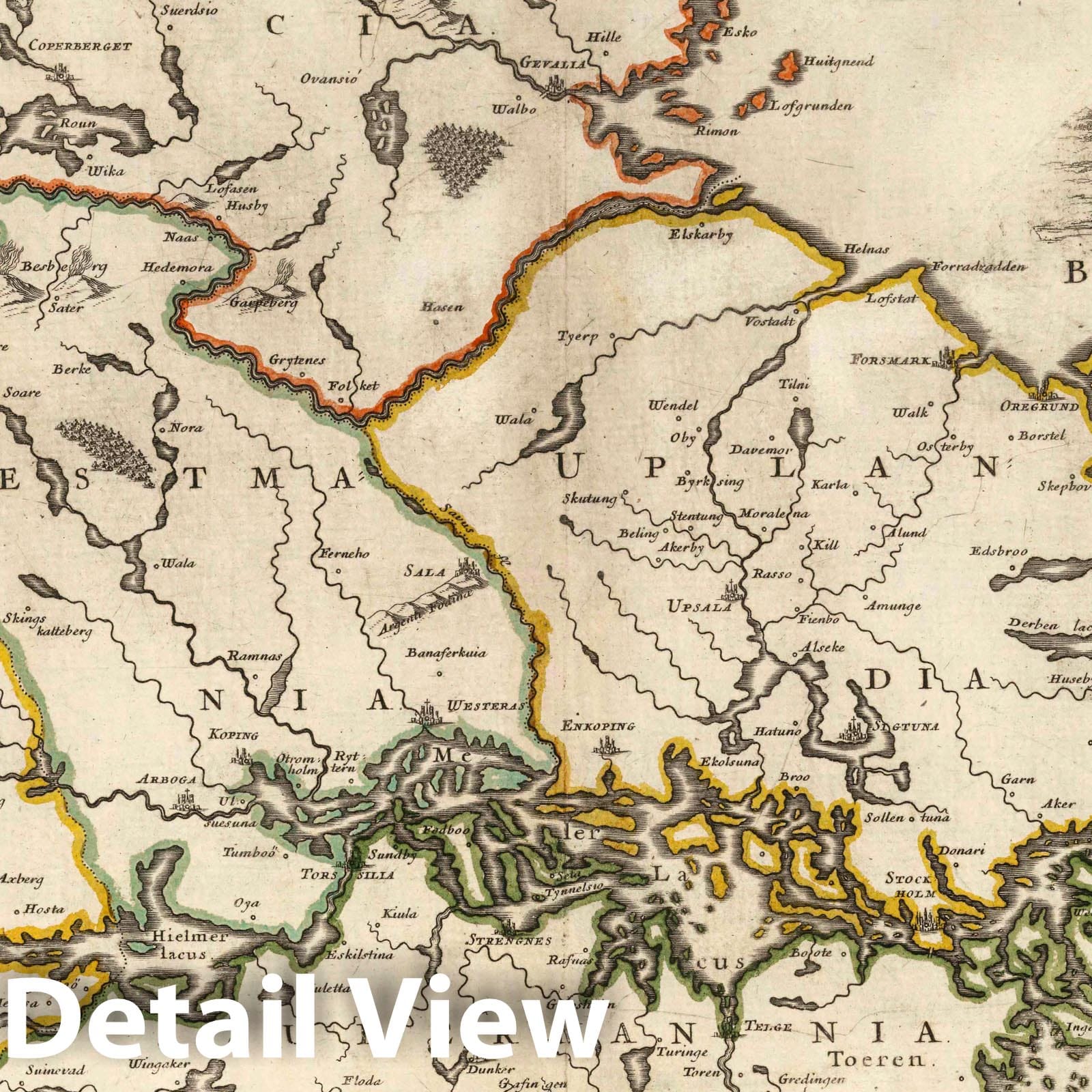 Sweden, 1703 - Historical Map Print
