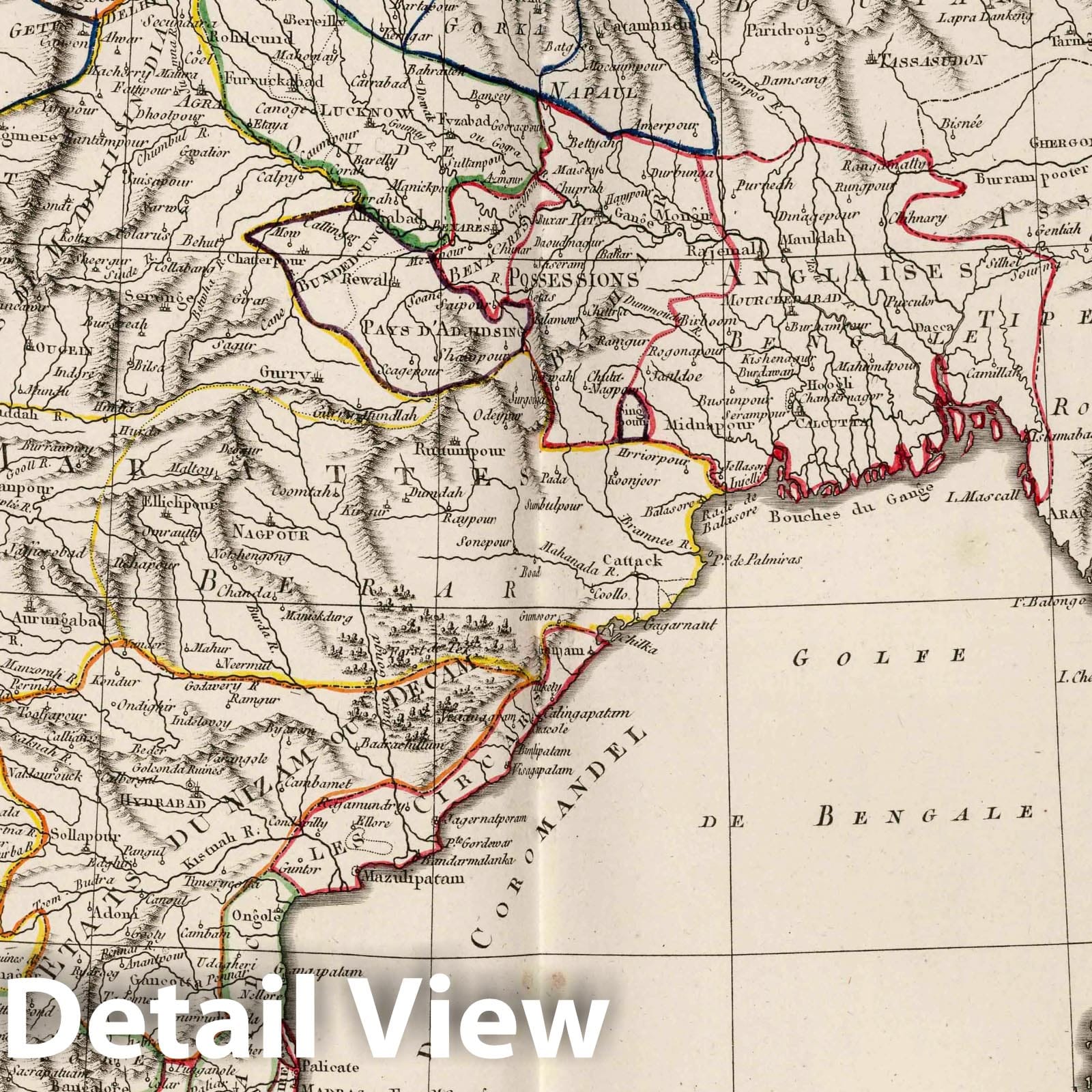 India, 1803 - Historical Map Print