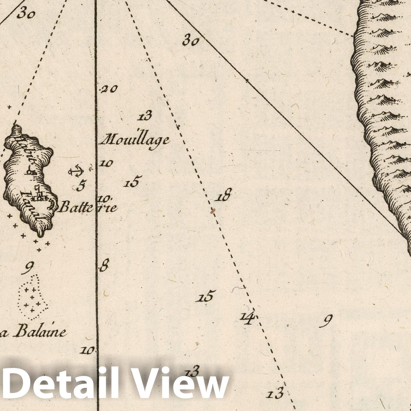 Table Bay and Cape of Good Hope - Nautical Chart, 1764 - Historical Map Print