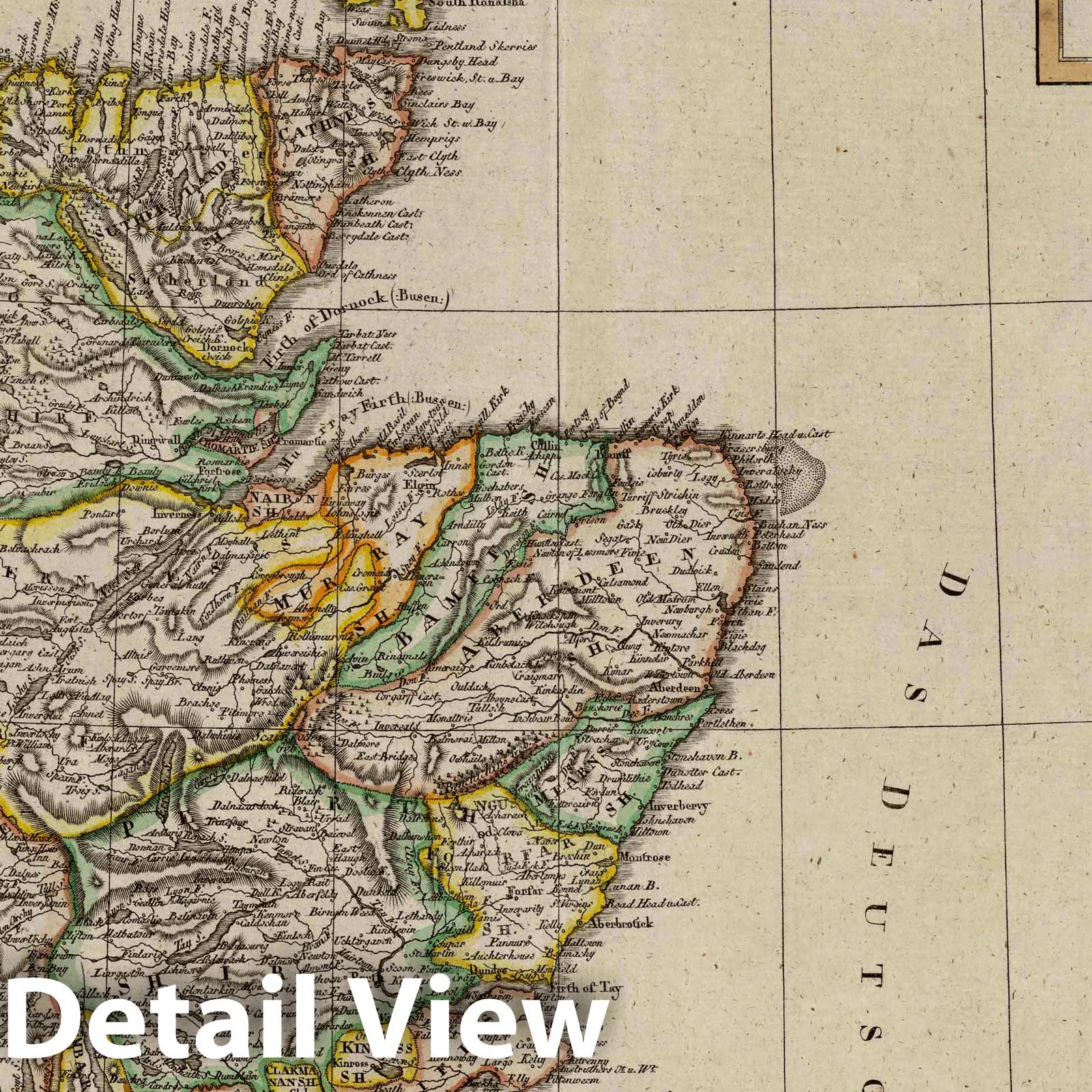 Scotland, 1817 - Historical Map Print from Allgemeiner Hand-Atlas