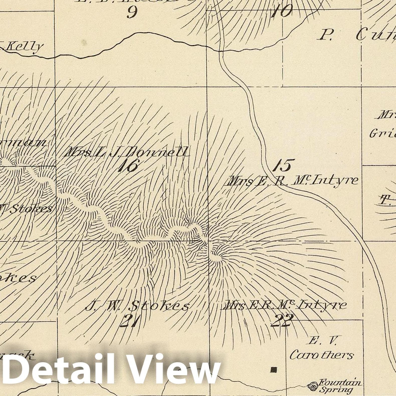 T.23S R.28E, Tulare County, California - Survey Map, 1892