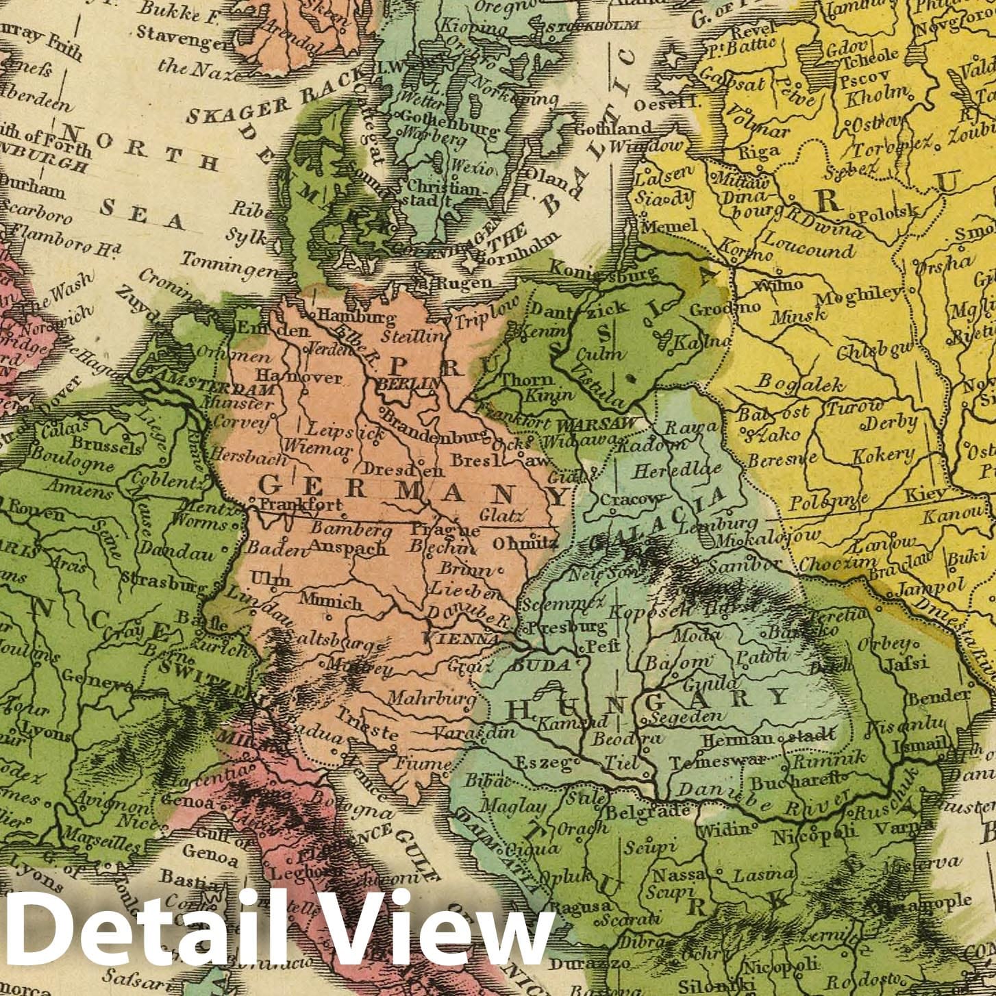 Europe, 1816 - Historical Map Print