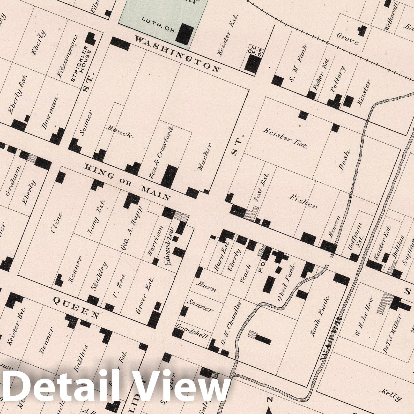 Strasburg, Shenandoah County, Virginia - Property Map, 1878
