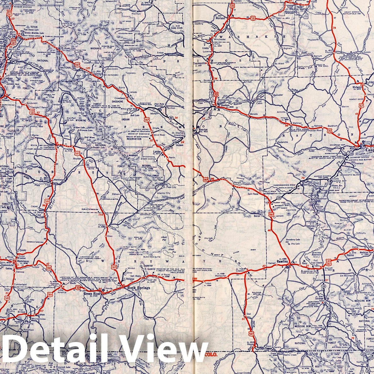 Wyoming - Road Map, 1939 - Historical Highway Map Print