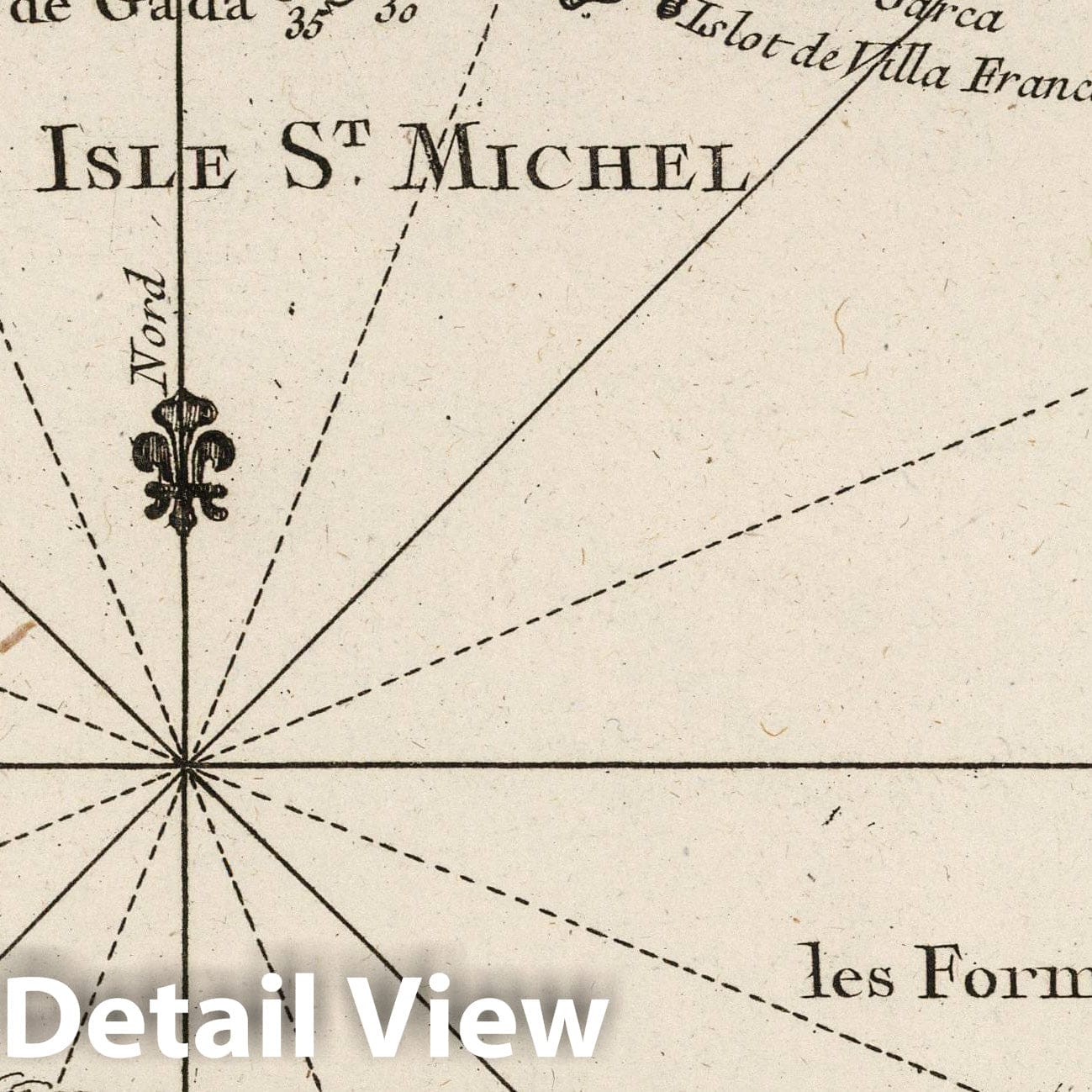 Azores Nautical Chart, 1764 - Historical Map Print