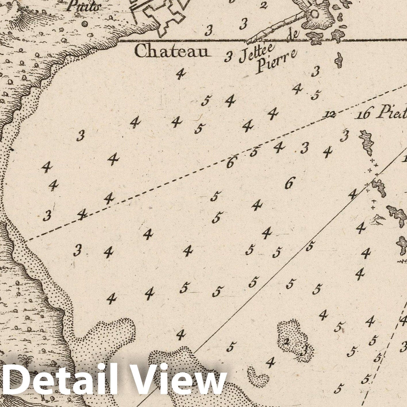 Tripoli, Libya - Nautical Chart, 1764 - Historical Map Print