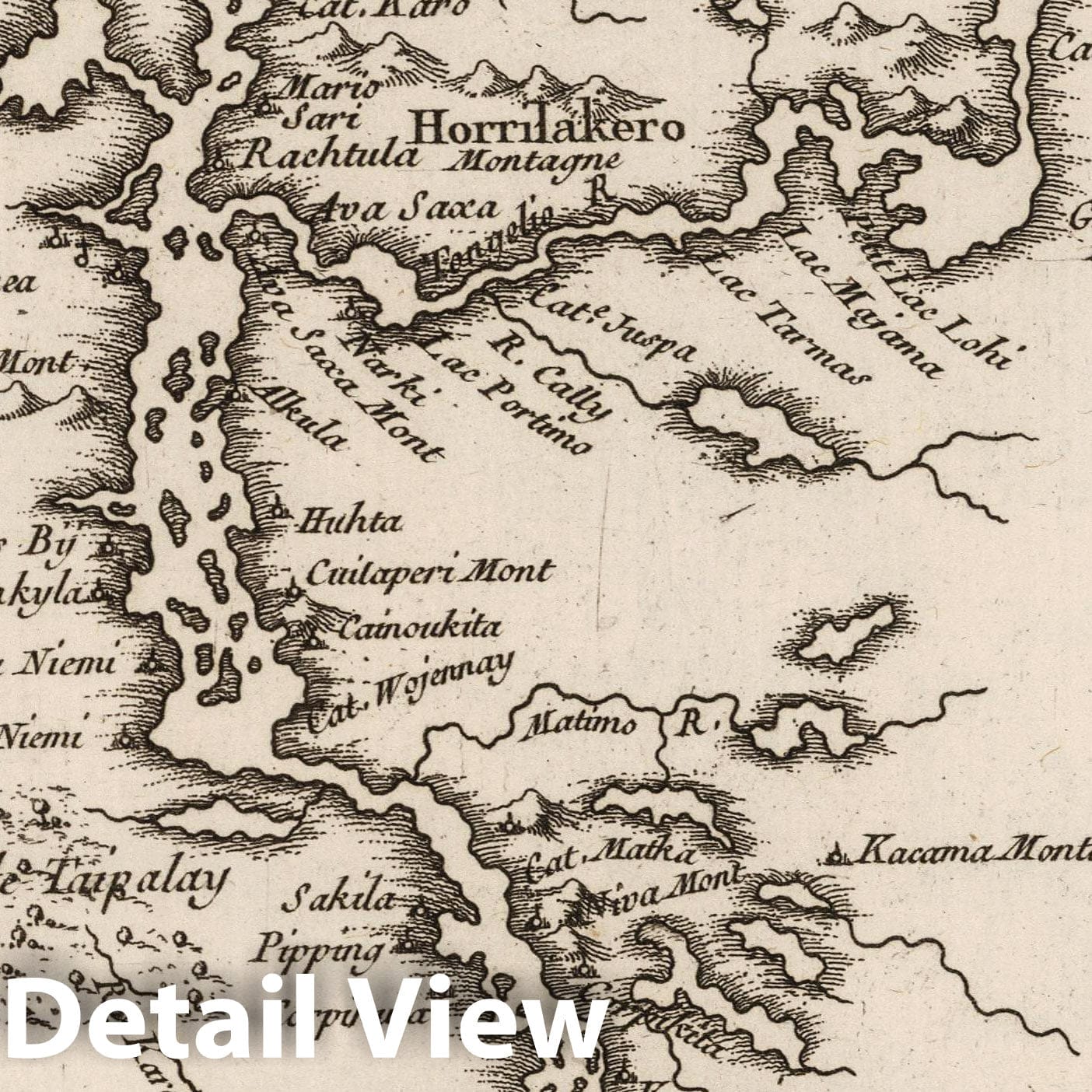Tornio Region, Finland - Nautical Chart, 1764 - Bellin Maritime Map