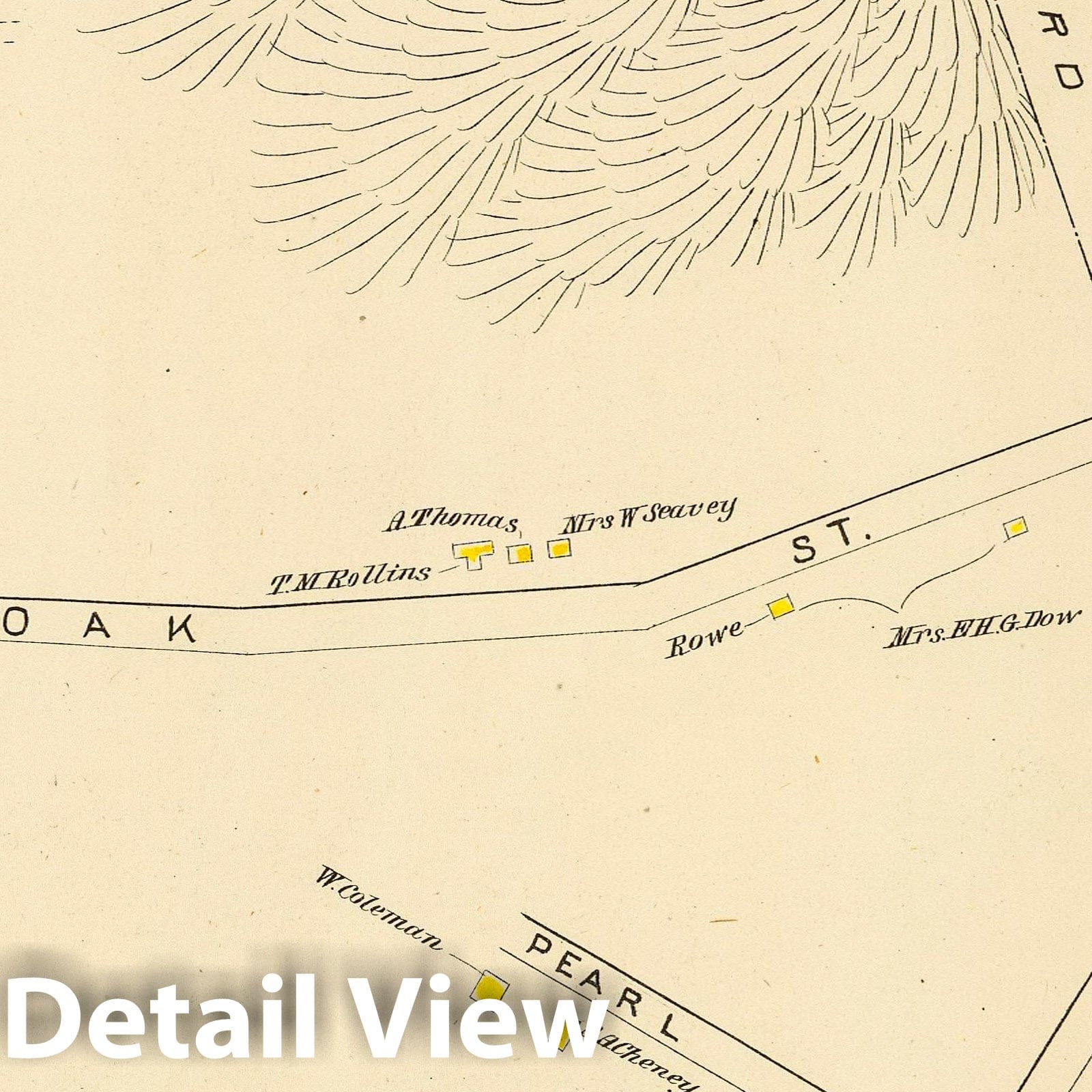 Dover, New Hampshire - Railroad Map, 1892 - Historical Atlas Reproduction