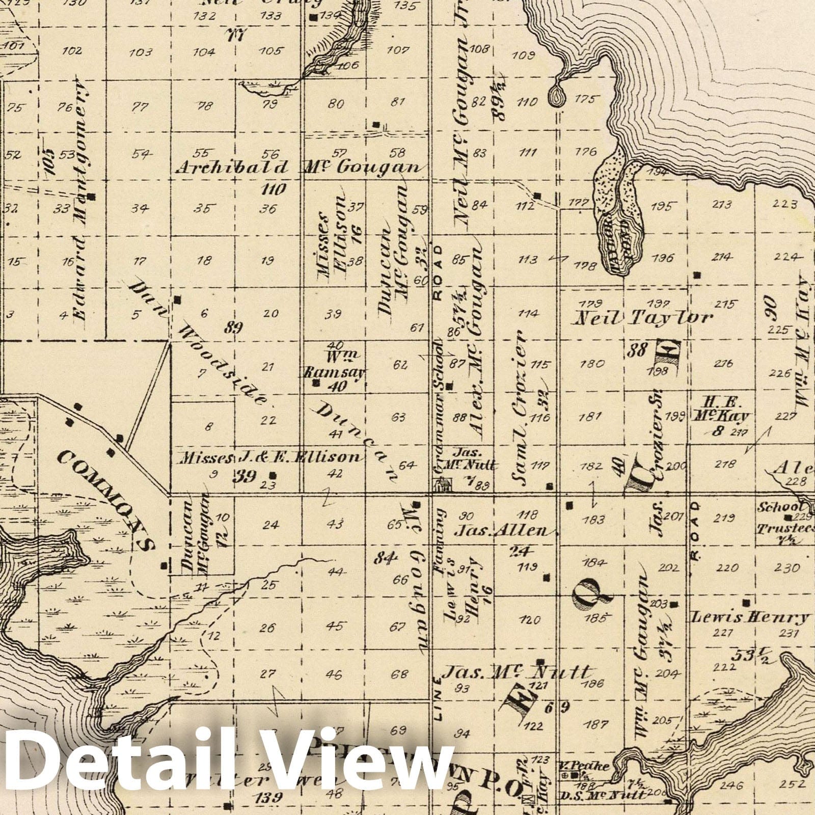 Princetown Royalty, Prince Edward Island - Property Map, 1880