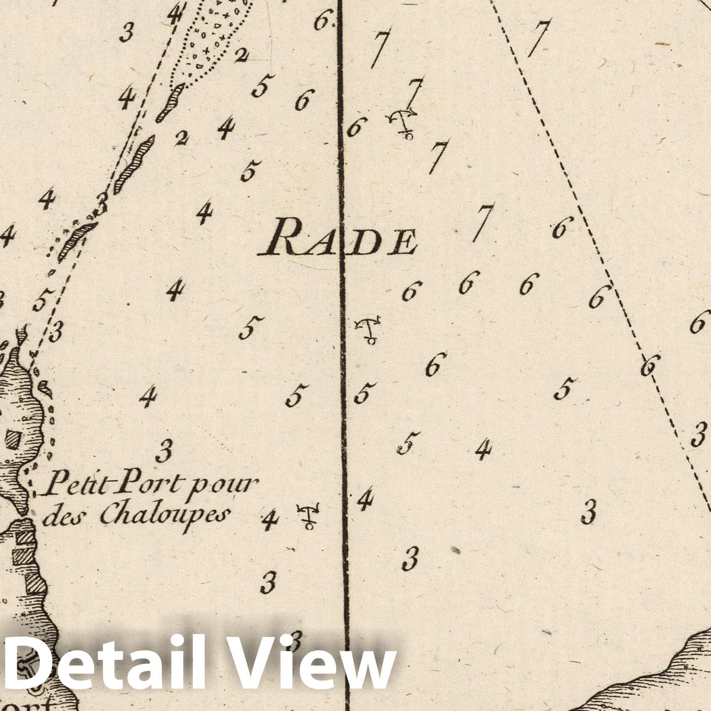 Rade of Sidon, Syria - Nautical Chart, 1764 - Historical Map Print