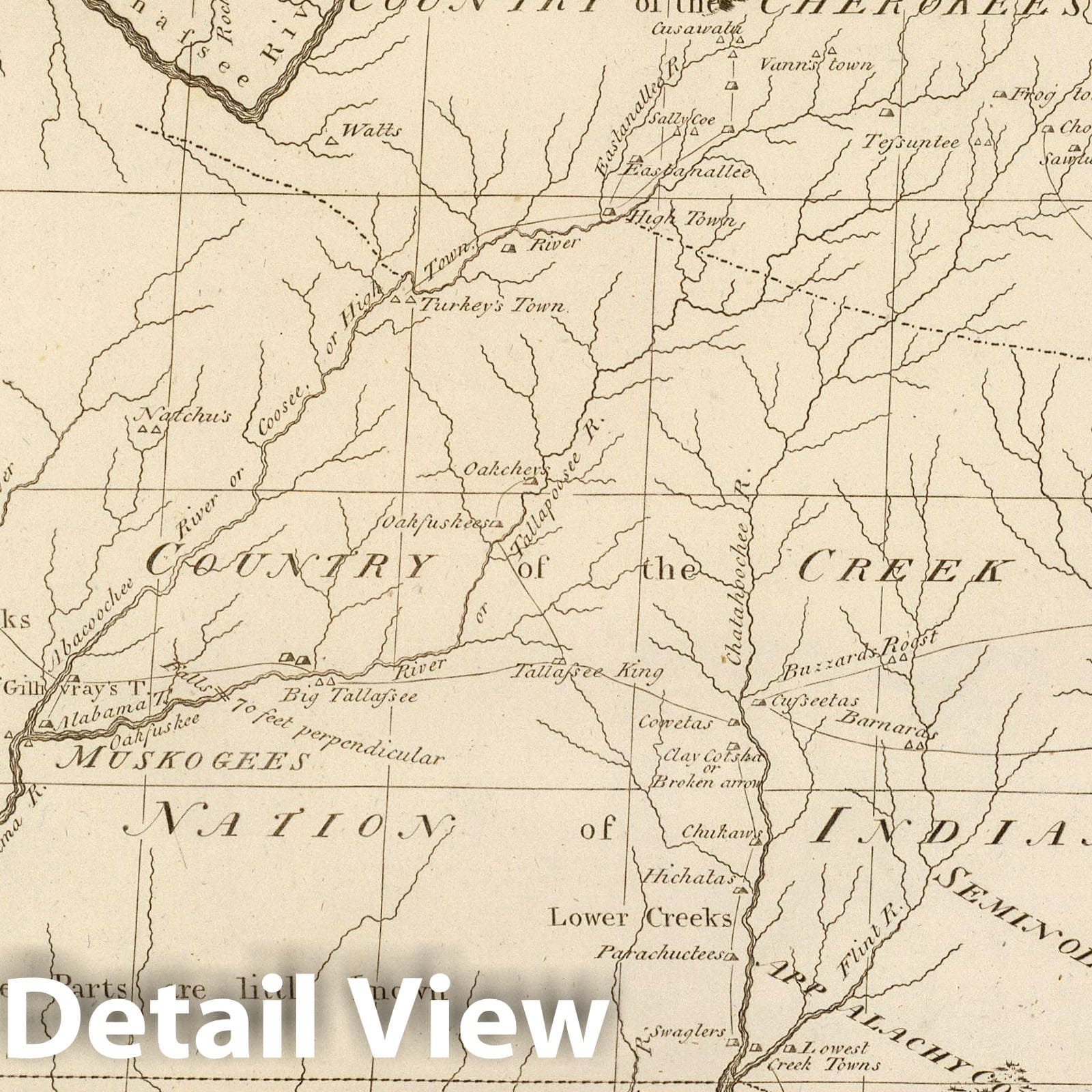 Georgia, 1811 - Historical Map Print from Carey's General Atlas
