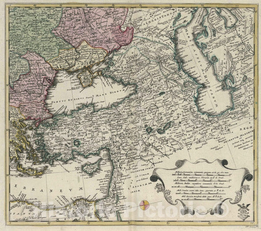 Historic Map : 1753 (Continues) Tabula Geographica Europae v2 - Vintage Wall Art