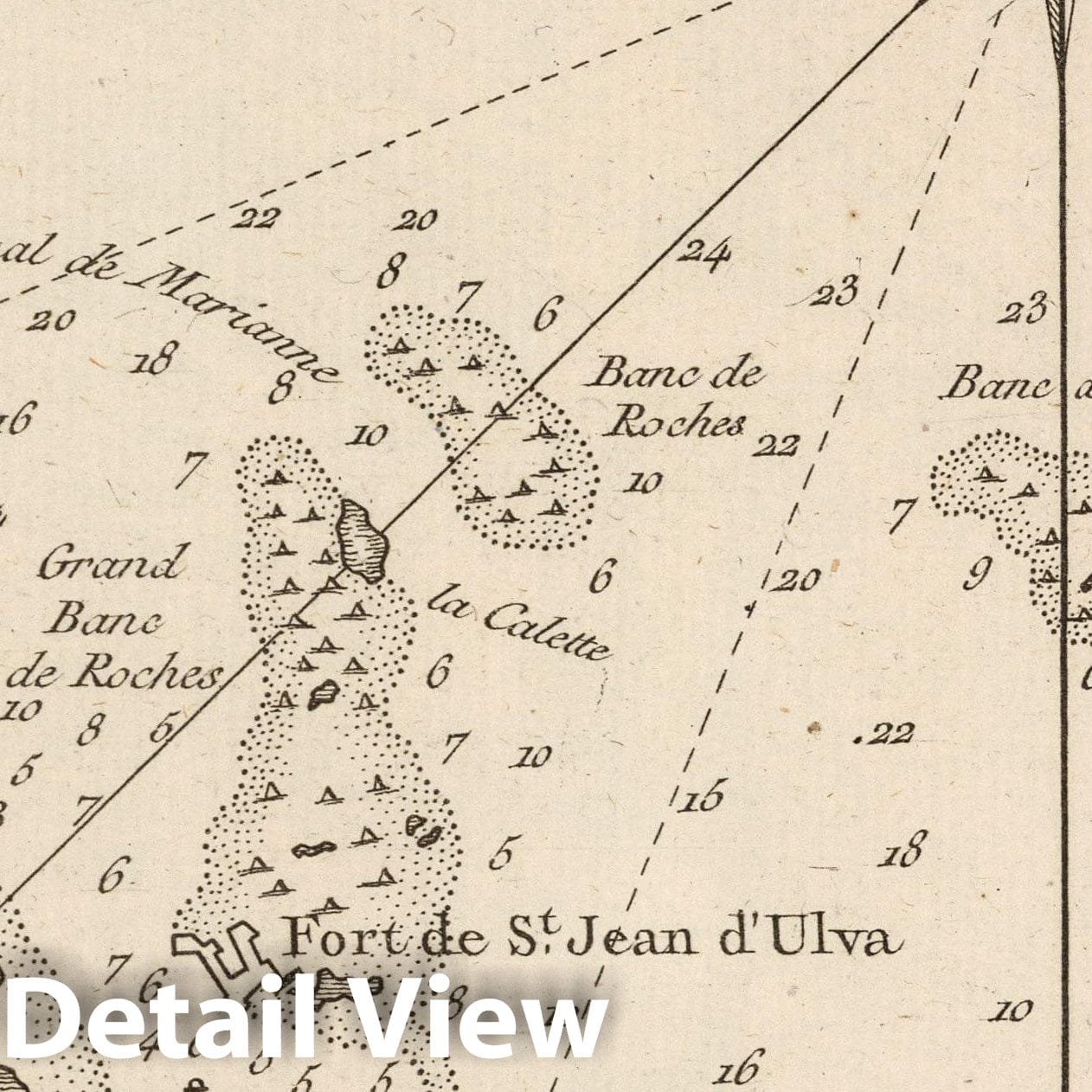 Veracruz, Mexico - Nautical Chart, 1764 - Historical Map Print