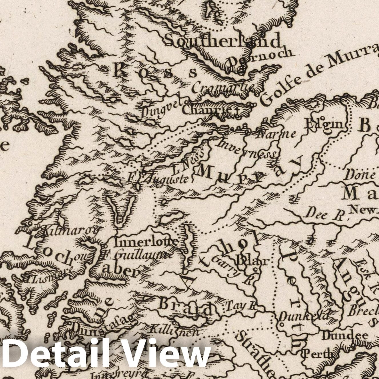 Scotland - Nautical Chart, 1764 - Historical Map Print