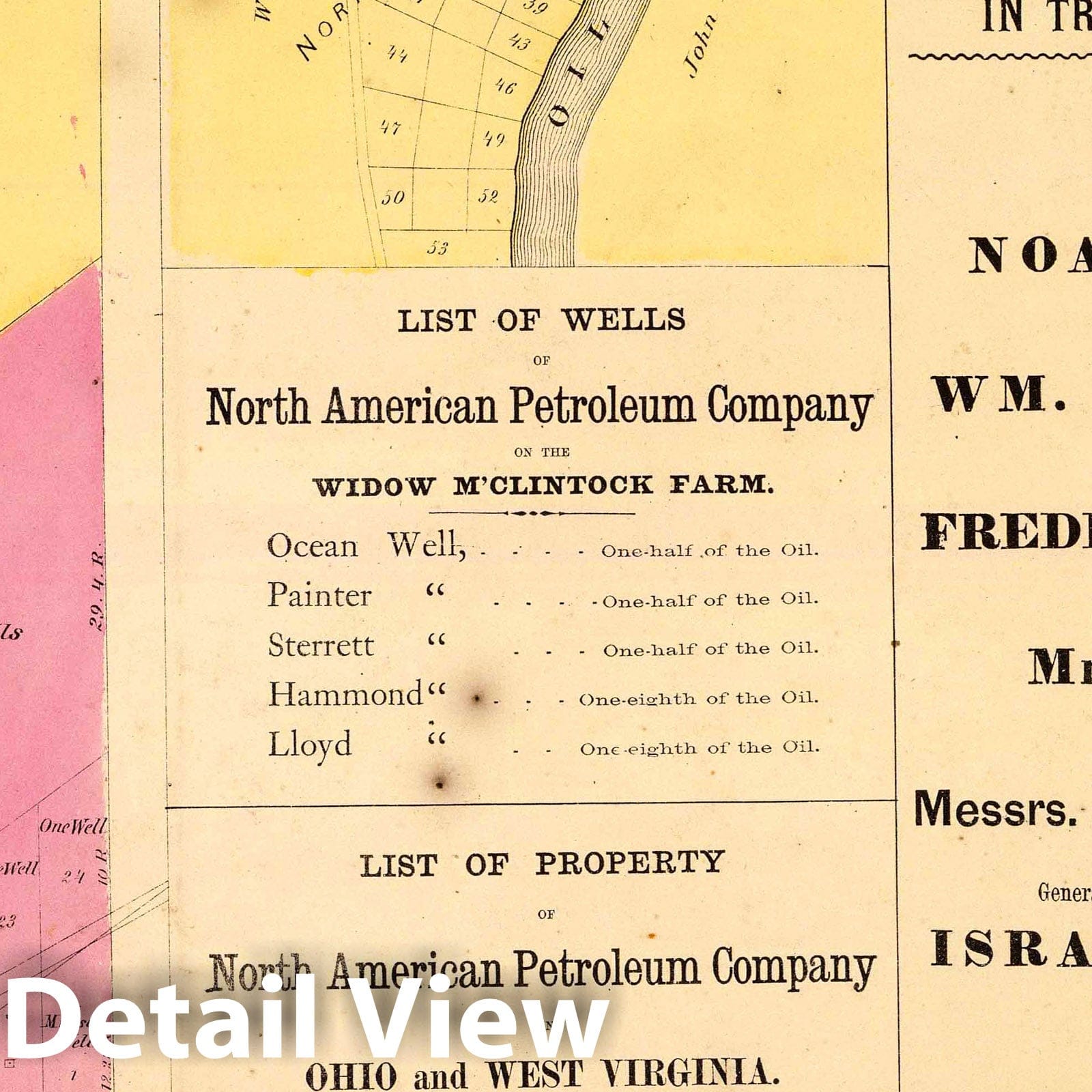 Cherry Run, Venango County, Pennsylvania 1865 Historical Map Print