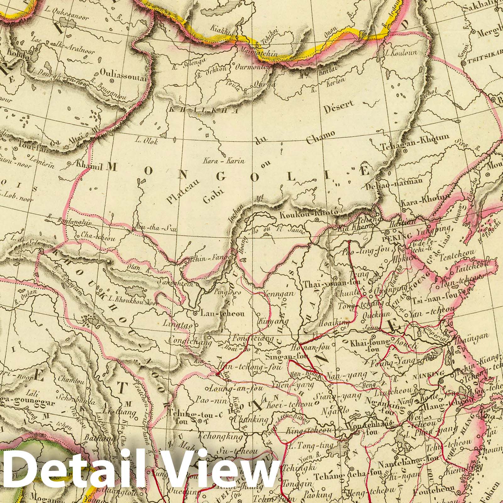 China and Japan - Plate No. 52, 1837 - Historical Map Print