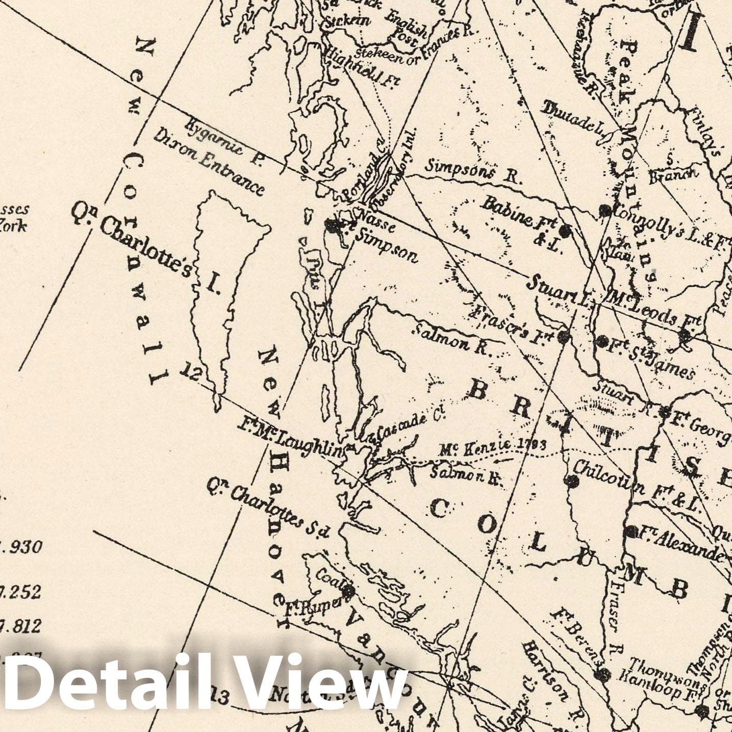 Part of British North America (Facsimile) - Boundary Map, 1863
