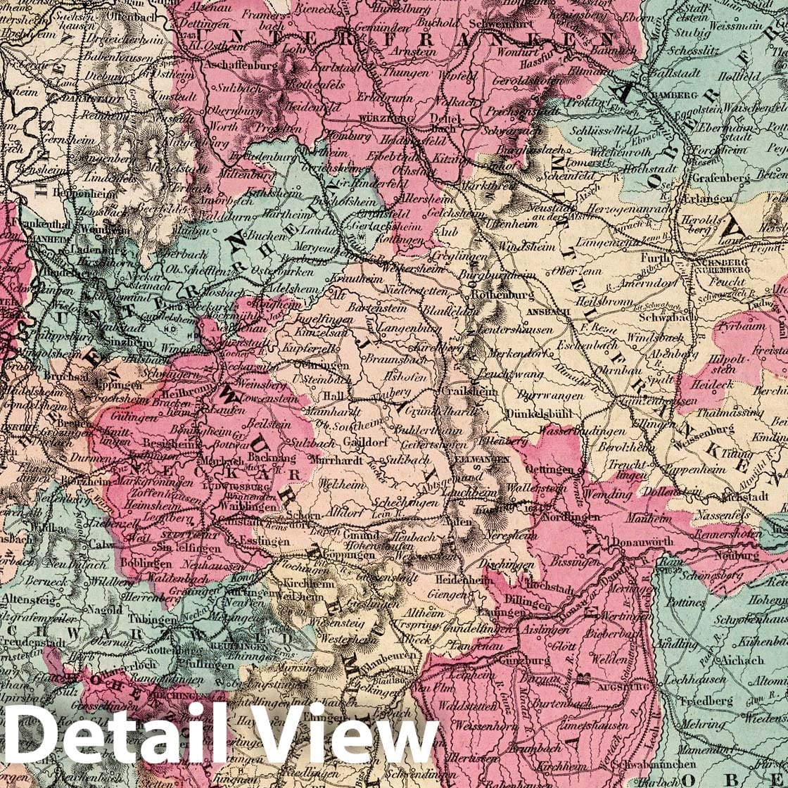 Germany - Plate No. 4, 1873 - Gray's Atlas Historical Map Print
