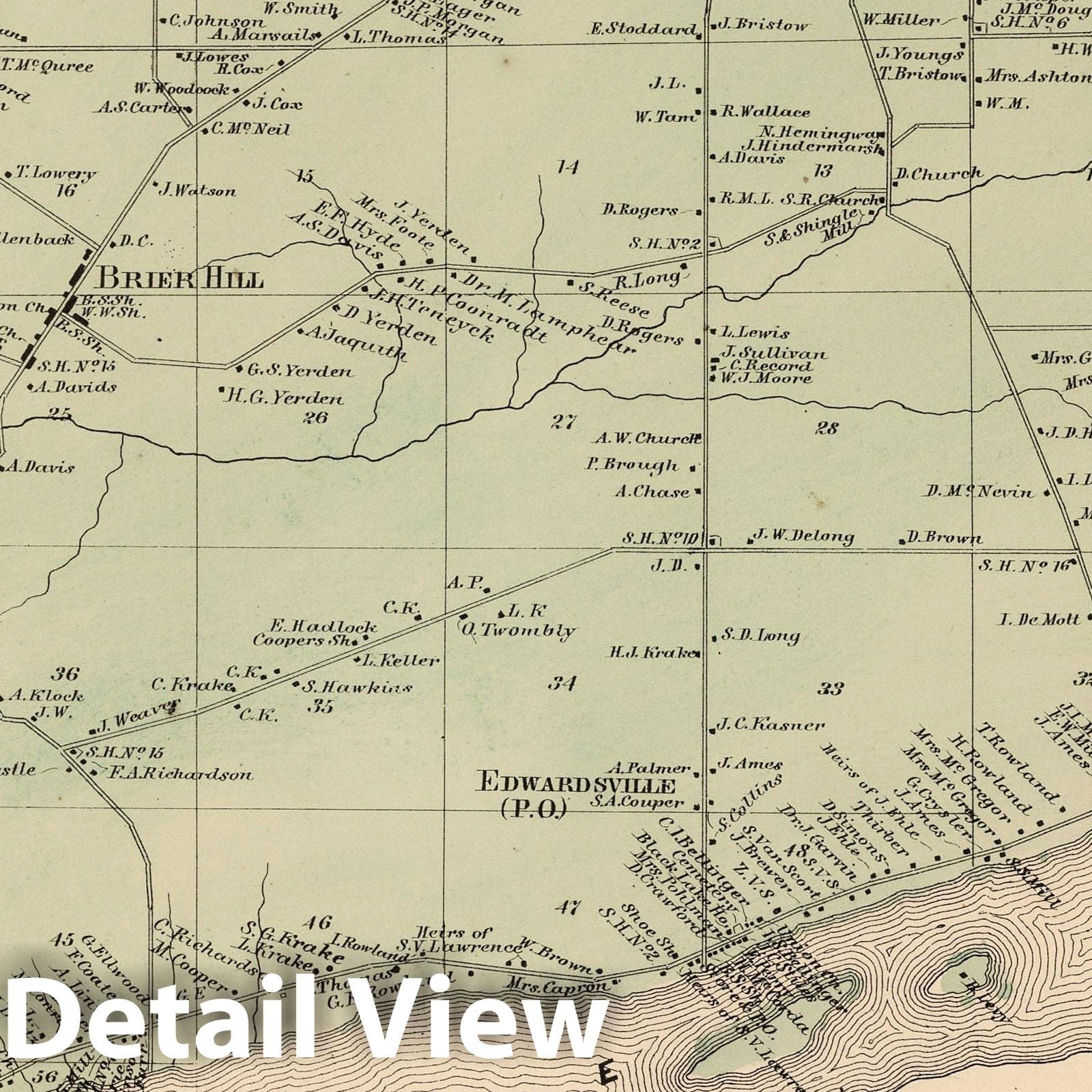 Morristown, Saint Lawrence County, New York - Property Map, 1865