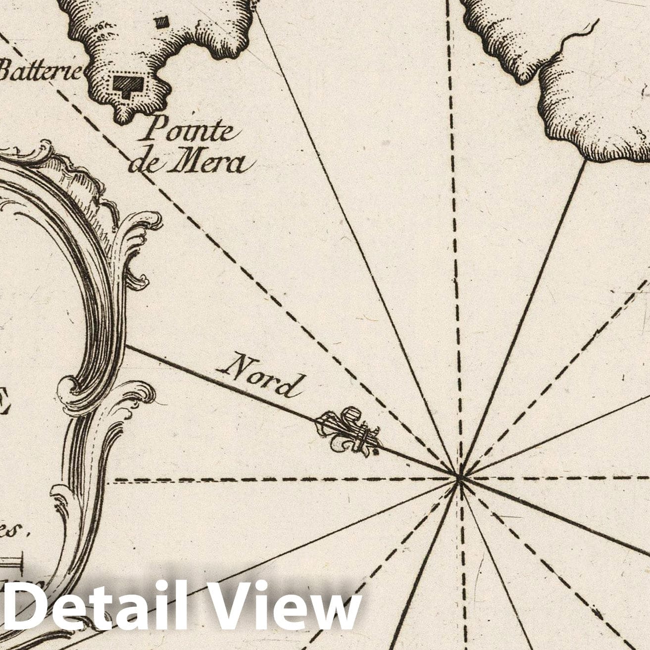 Historic Map : Spain, , Europe 1764 Plan de la Baye et Port de La Corogne , Vintage Wall Art