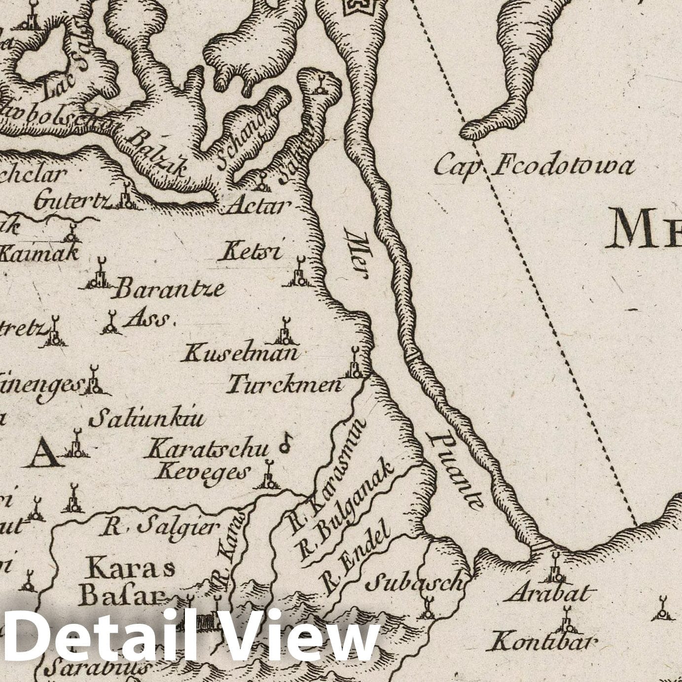 Crimea - Nautical Chart, 1764 - Historical Map Print
