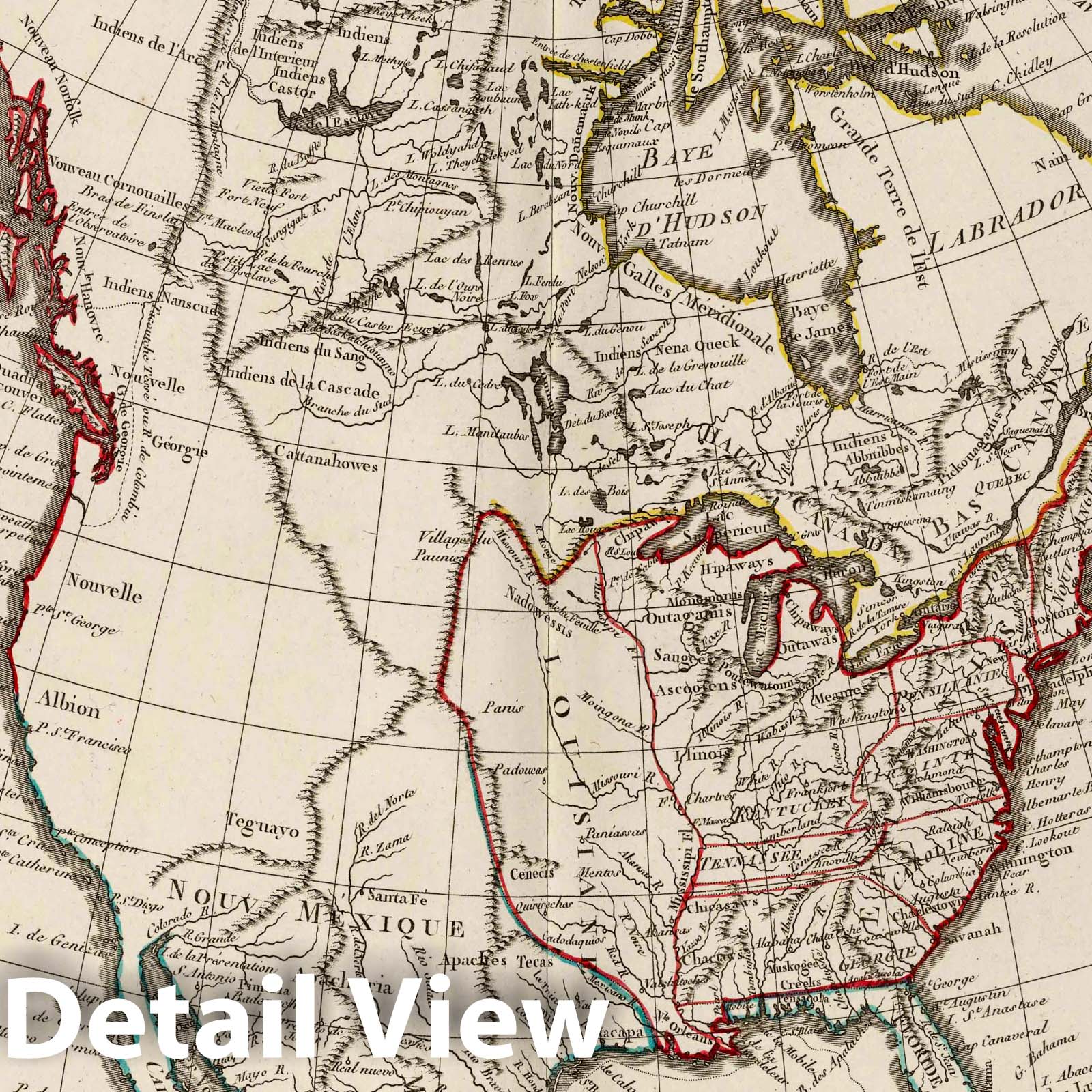 North America, 1803 - Historical Map Print