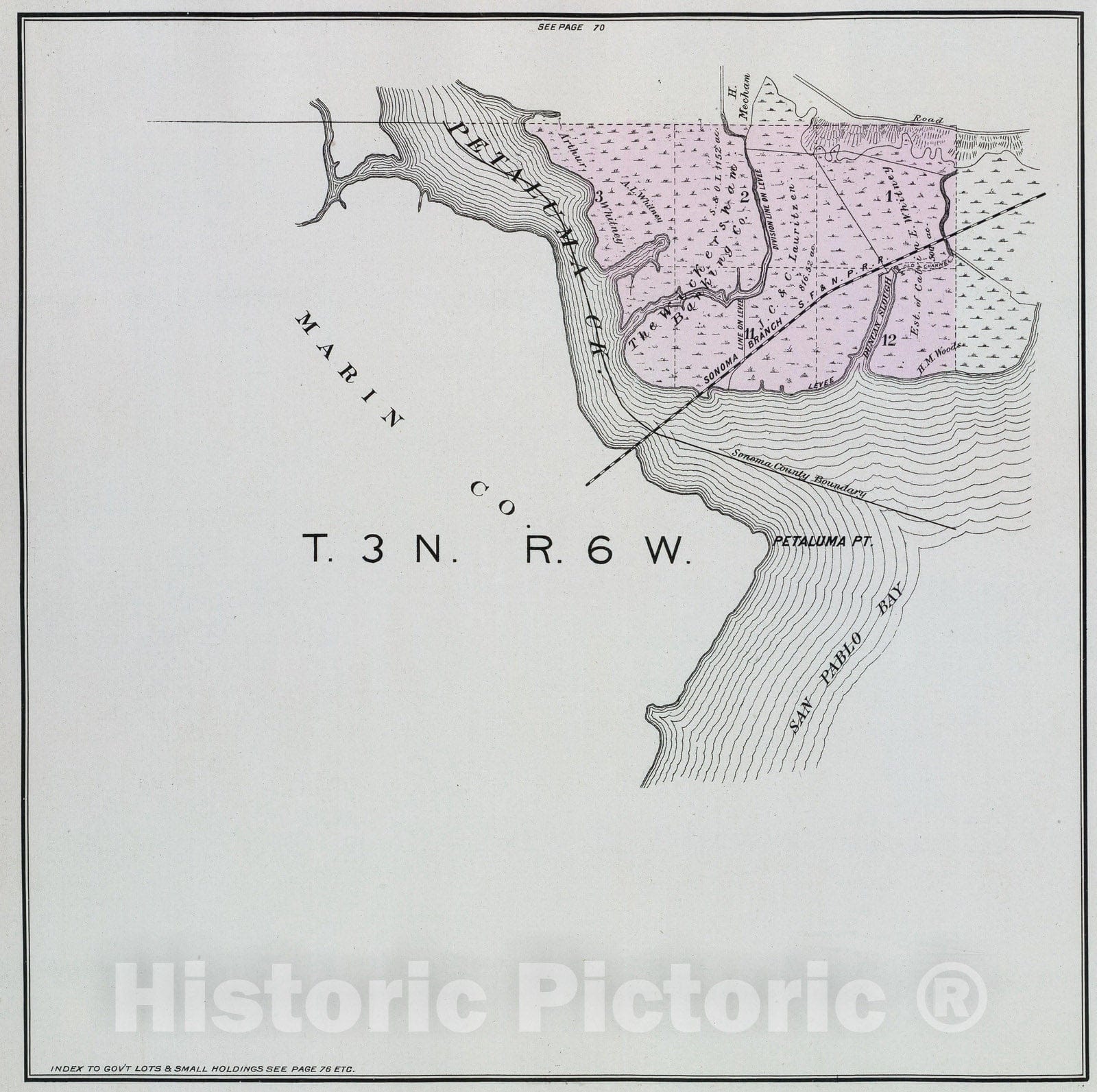 Historic Map : 1898 3 N, 6 W. - Vintage Wall Art