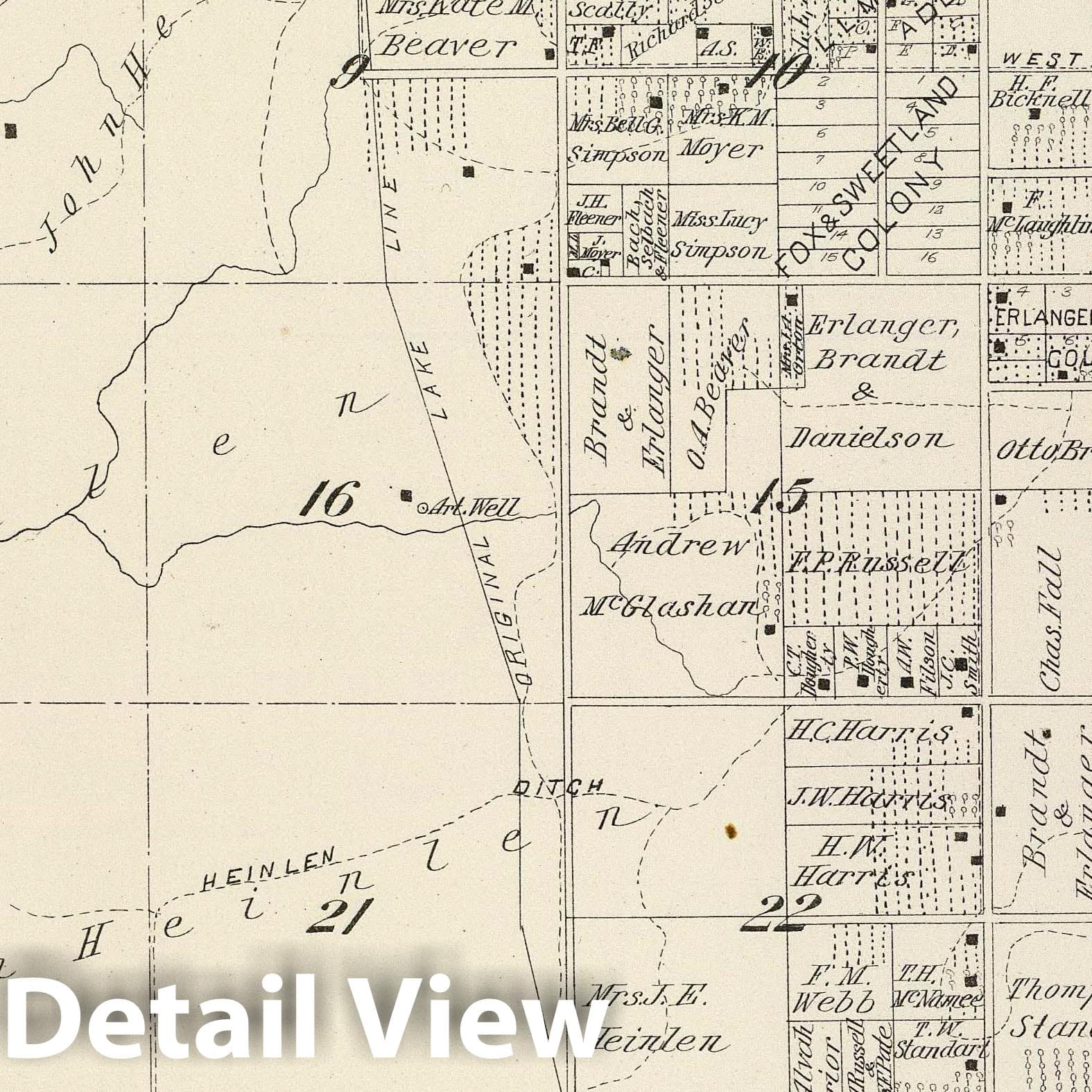 T.19S R.20E, Tulare County, California - Survey Map, 1892