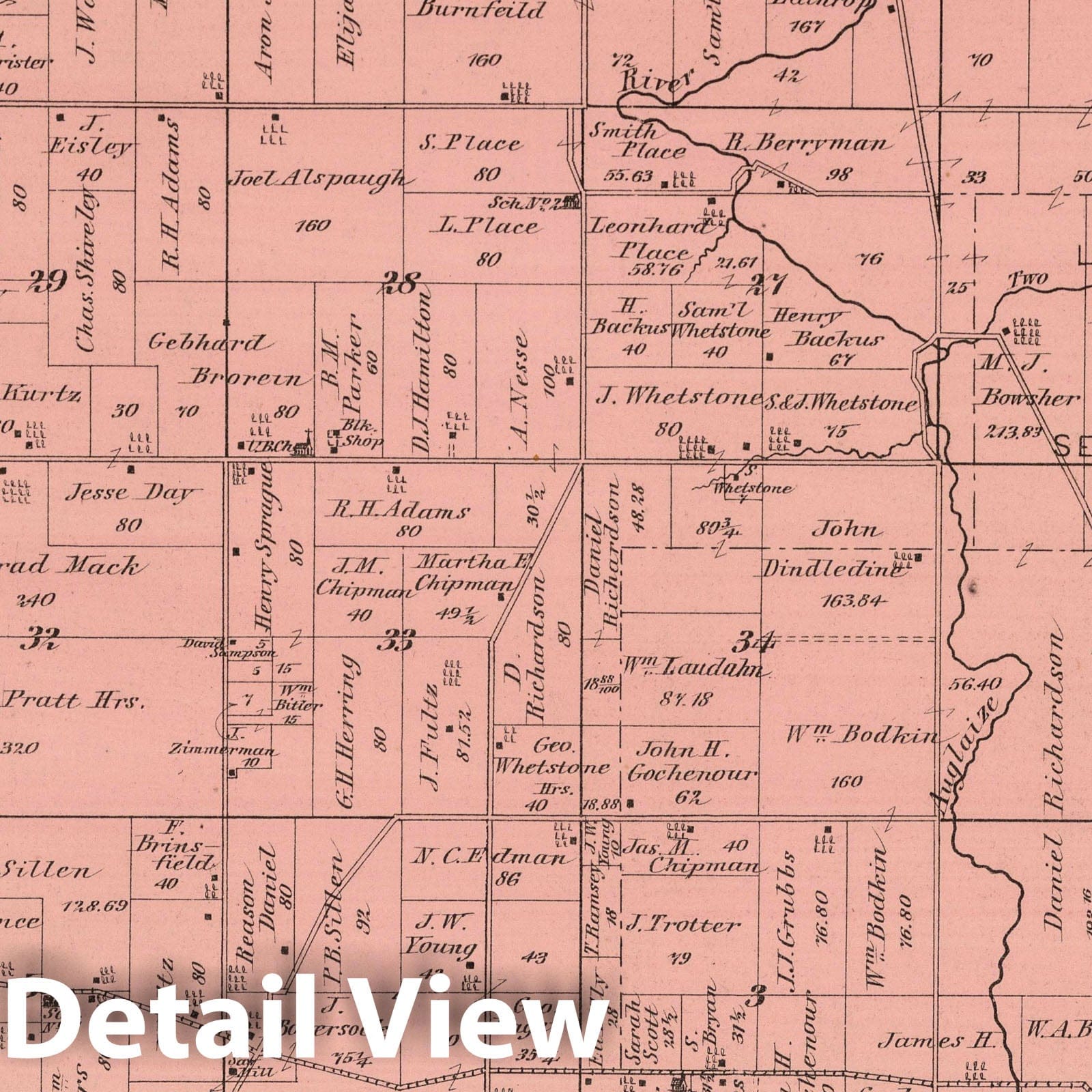 Logan Township, Auglaize County, Ohio - Property Map, 1880